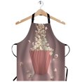 thumbnail image 1 of Wondertify Delantal De Palomitas De Maíz Con Diseño De Cine Rojo Con Cuello Ajustable Para Hombres Y Mujeres, Adecuado Para El Hogar, Cocina, Camarera, Chef, Parrilla, Barbacoa, 1 of 1
