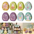 thumbnail image 2 of lanema 8x/Set Cookie Container Easter Eggs Candy Boxes Rabbit Pattern Snacks Boxes, 2 of 13