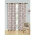 thumbnail image 5 of Kashi Home Quinn Geometric Room Darkening Grommet Single Curtain Panel Blue, 5 of 6