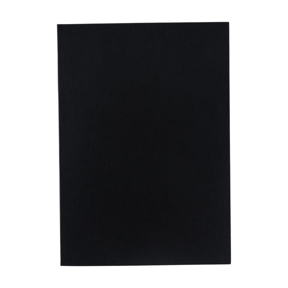 Fabriano Ecoqua Plus Glue-Bound Notebook, 5.8 in x 8.3 in, A5, Lined, Black