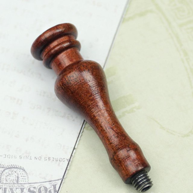 Mango de madera con sello retro, manijas antiguas para invitaciones de boda, artesanías de cera Likrtyny Para estrenar