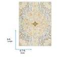 thumbnail image 3 of Livabliss Area Rugs for Living Room, 7x9 Floransa Traditional Light Beige Rug, Bedroom Dining Room Home Decor Stain Resistant Carpet (6'7" x 9'), 3 of 8