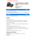thumbnail image 2 of Throttle Position Sensor - Compatible with 2001 - 2002 Chevy Silverado 2500 HD, 2 of 2