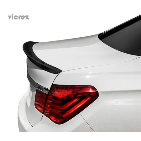 - Vicrez BMW 7 Series F01 2009-2016 VZ1 Style Carbon Fiber Rear Wing Spoiler - vz100446