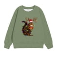 thumbnail image 4 of Cowsor Christmas Children's Long Sleeved Pattern T-Shirt - Printed Round Neck Short Top for Boys & Girls | Hoodless Sweatshirts, 4 of 4