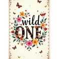 thumbnail image 4 of LUUFILx Wild One Floral Backdrop Birthday Background Banner Decoration Party Supplies Photography Props Kids Event, 4 of 7