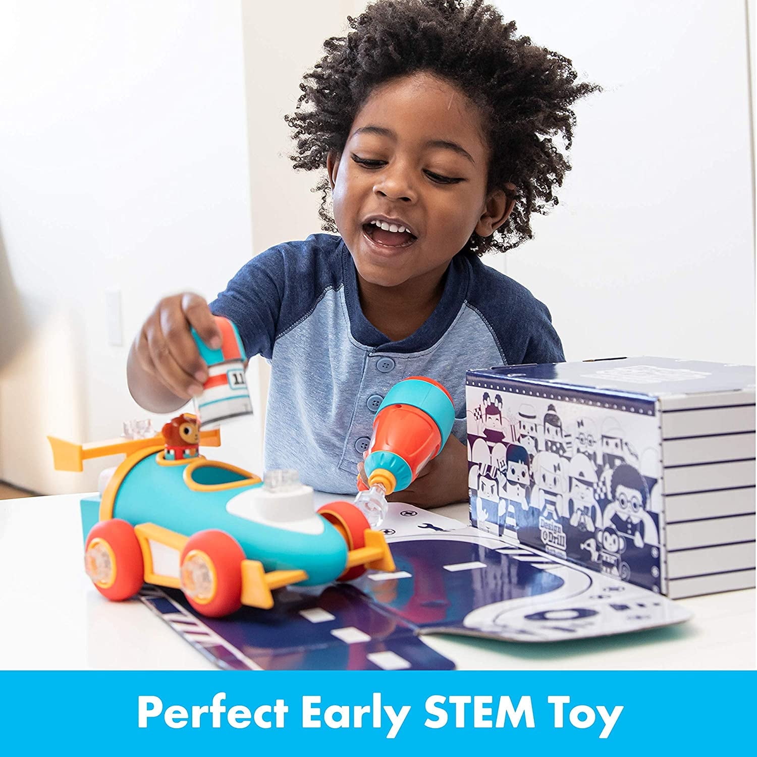 Educational Insights Design and Drill Bolt Buddies Race Car Play Vehicle