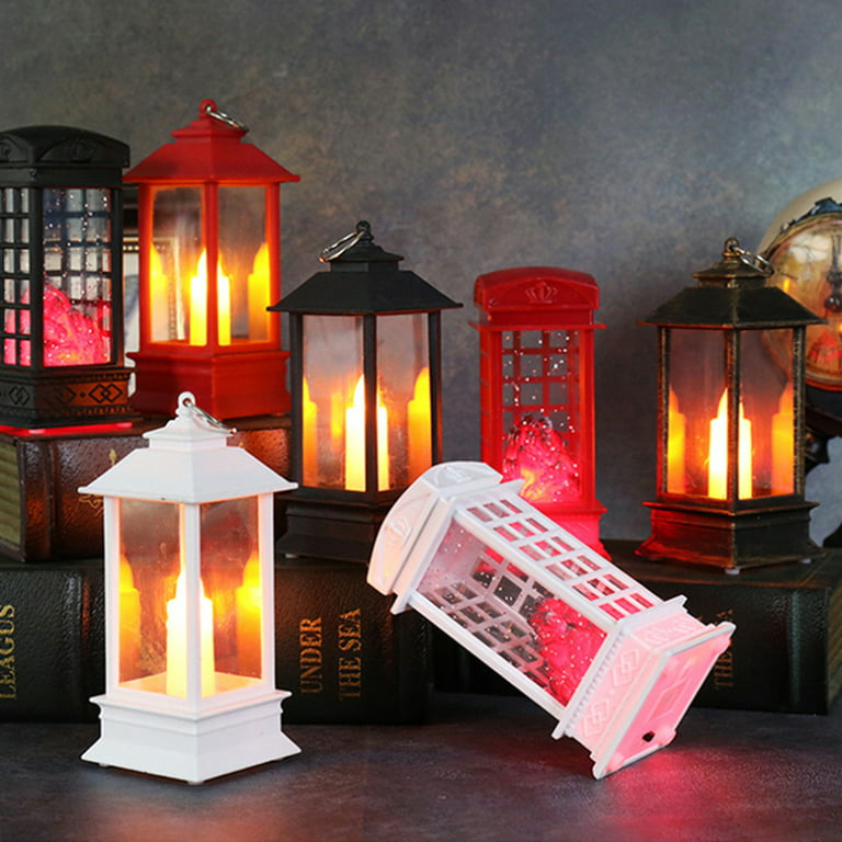  LLQ Small Lanterns Decorative with Remote, Vintage LED