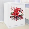 thumbnail image 4 of Toilet Stickers Bathroom Decals Removable PVC Floral Pattern Wall Decor 30x30cm Peel and Stick (Style E), 4 of 8