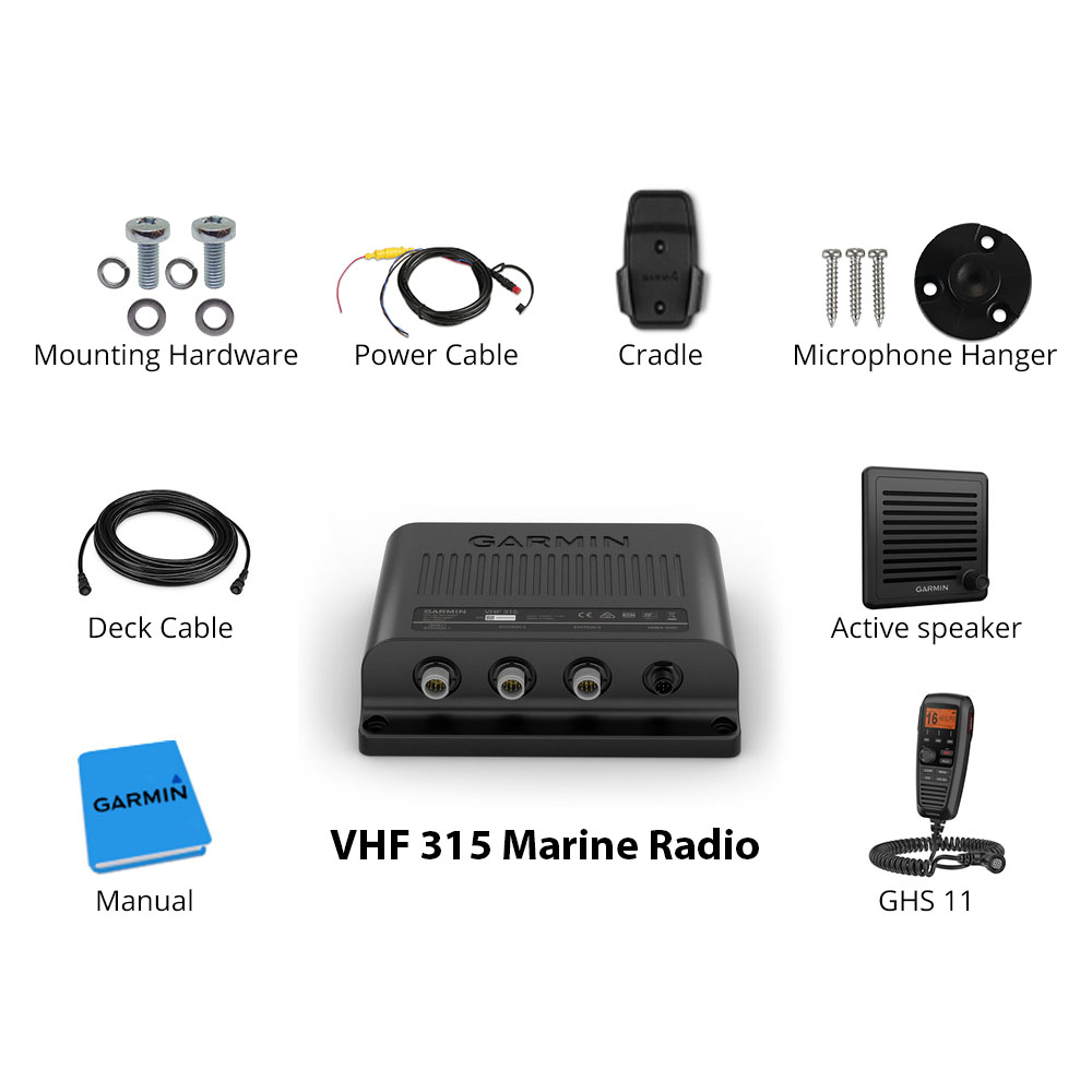 Garmin VHF 315 Marine Radio Marine Radio - image 3 of 3