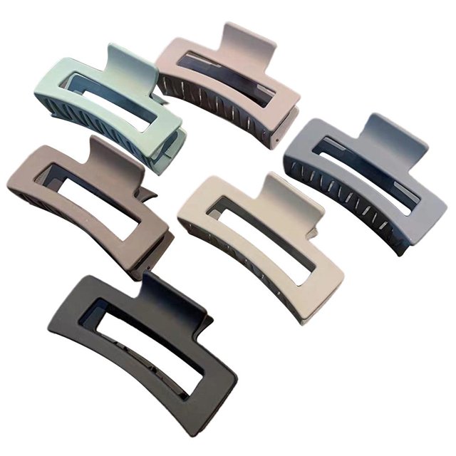 Pinza De Pelo Grande De Resina Multicolor Retro Elegante Para Mujer, Niña, Pinza Para El Pelo De Baño, Accesorios Para El Cabello De Tiburón Para El Día A Día Monstrate AP005843-00