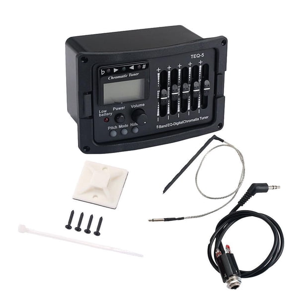 Pastilla de guitarra Soidarity TEQ-5 Band Guitar Preamp W/ TEQ Tuner Control Volume Piezo