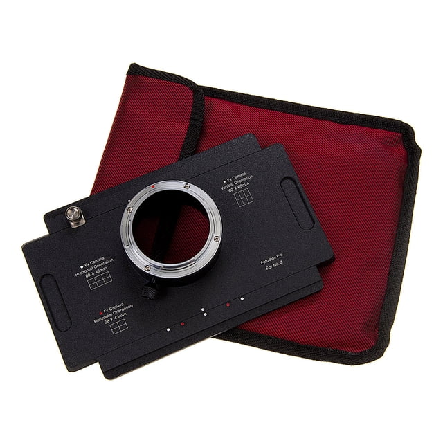 Fotodiox Pro Lens Adapter - Nikon Z-Mount Mirrorless Camera Body to Large Format 4x5 View Cameras with a Graflok Rear Standard - Shift / Stitch Adapter