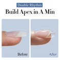 thumbnail image 3 of Esmalte de uñas Double Rhythm Clear Gel, 15 ml, fortalecedor de uñas, 3 of 7