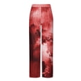 thumbnail image 3 of Pantalones de pijama largos de poliéster para hombre, informales, con estampado a cuadros, holgados y deportivos., 3 of 4