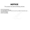 thumbnail image 2 of SIM Front Rear Semi-Metallic Brake Pads Kit for Car Toyota Sienna Highlander Lexus RX350 RX450h KSM-100119, 2 of 8