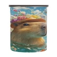 thumbnail image 2 of 17OZ Food Storage Can - Keep Coffee Tea Flour & More Fresh - Ideal for Cereal Nuts & Pet Food Cute Joyful Capybaras, 2 of 9