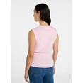 thumbnail image 4 of Time and Tru Women's Cotton Peplum Tank Top, Sizes XS-XXXL, 4 of 6