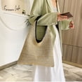 thumbnail image 3 of Jiibva Weave Shoulder Bag for Women Crossbody Bag Straw Shoulder Bag Bucket Handbags for Beach Holiday Shoulder Bags, 3 of 7