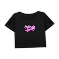 thumbnail image 4 of Camiseta corta holgada de verano para mujer, camiseta recortada para mochilero, viaje de senderismo M, 4 of 7