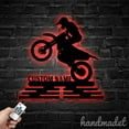 thumbnail image 4 of Handmadetneonsign Motocross Medal Hanger Metal Wall Art Light, Motorcycle Biker Player Metal Sign Wall Decor, Motocross Metal Decor 46741, 4 of 4