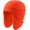 Orange, variant on Prefer Mens Womens Warm Fleece Beanie Earflap Winter Hat Outdoor Winter Cap