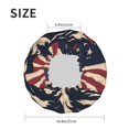 thumbnail image 5 of Sigee Patriotic Bulldog Art for Women's Shower Cap Reusable Waterproof Hair Cap Large Shower Cap for Women Men, 5 of 7