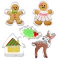 thumbnail image 1 of Coxeer Ensemble de Coupe-Cookies Mignon en Acier Inoxydable pour Biscuits pour Noël, 1 of 10