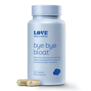 Love Wellness Bye Bye Bloat Supplements for Fast Bloating Relief, 60ct