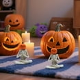 thumbnail image 4 of LHNFT Halloween Skeleton Statues with Pumpkin Heads in a Variety of Yoga Poses, Halloween Decorations Indoor, 4 of 6