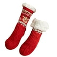 thumbnail image 3 of CYSFASHION Christmas Day Socks for Women Fall Fashion Must Haves Animal Socks Lightweight Ruffle Casual Womens Socks Red, 3 of 3