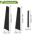 thumbnail image 4 of Unique Bargains Door Pillar Window Trim for BMW 3-Series 1999-2005 Black Front Rear Left Right Anti Scratch Sticker Pillar Posts Door Outer Exterior Cover 6 Pcs, 4 of 8