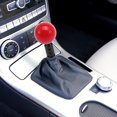 thumbnail image 2 of Vehicle Red Round Ball Gear Shift Knob Manual Transmission with M12x1.25 Black Shift Knob Adapter Set Universal, 2 of 6