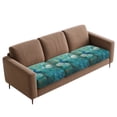 thumbnail image 5 of Xoenoiee Peacock Butterfly Flower Print 3 Pcs Couch Cushion Covers Stretch Furniture Sofa Washable Replacement Seat Covers with Elastic Bottom for Indoor and Outdoor, 5 of 7