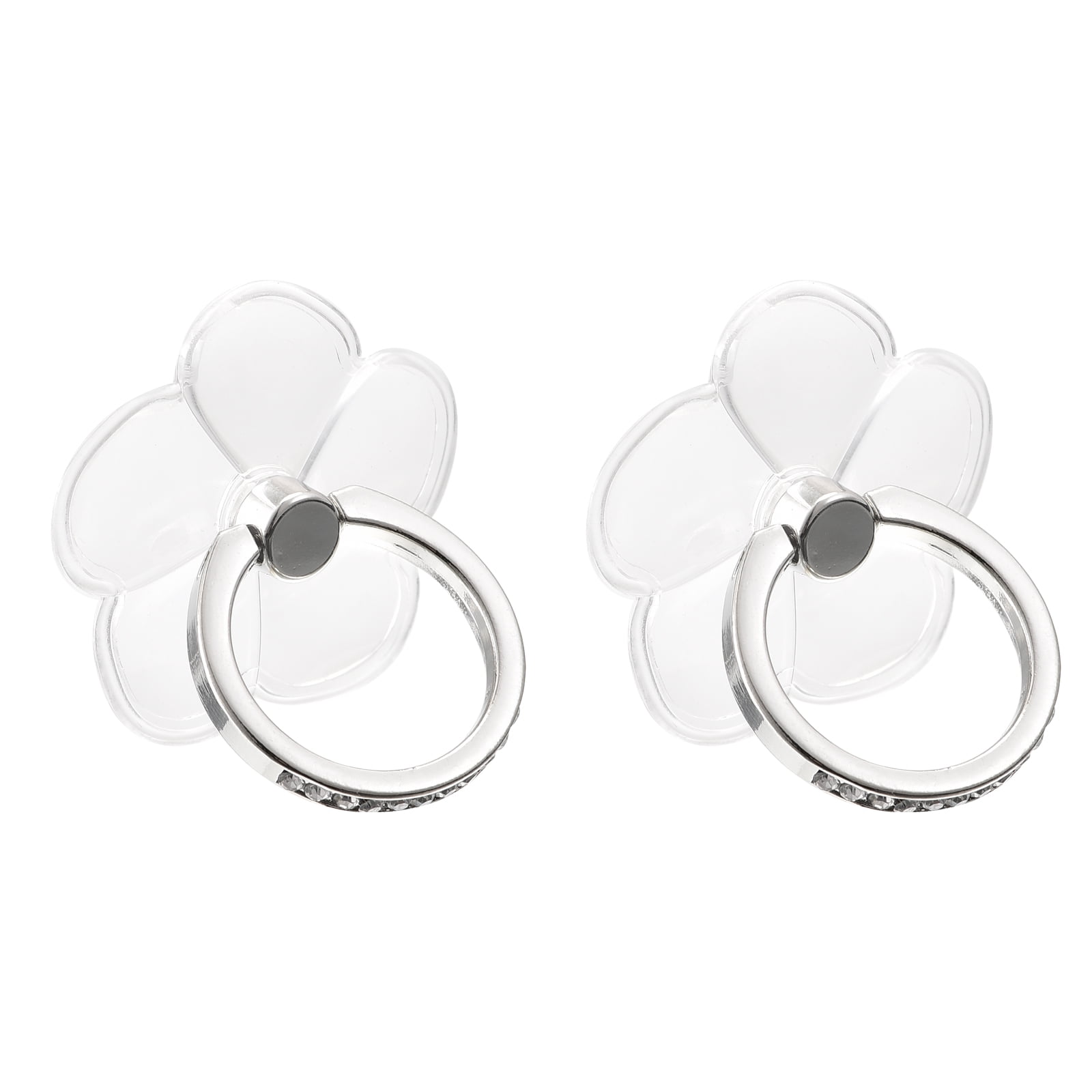 Uxcell Transparent Phone Ring Holders, Diamond Clear Finger Grip Stand