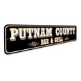 thumbnail image 3 of Custom County Bar And Grill Aluminum Metal Decor Sign - 4x18 inches, 3 of 4