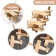 thumbnail image 4 of 2 juegos de rompecabezas de madera para ensamblar, juguetes 3D, modelo de juguete educativo para niños., 4 of 7