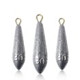 thumbnail image 3 of Plomo de plomo Gotas de agua Pesos de plomo Perdigones ovalados Oliva en línea Accesorio para aparejos de pesca Huecos y sólidos 50 g Oferta 50 g, 3 of 5