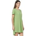 thumbnail image 2 of Stylore Nightgown for Women Soft Night Shirt Comfy Sleepwear Melange Green XL, 2 of 5