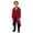 Burgundy, variant on Kids Fake Two Piece Tailcoat Retro Gold Buttons Solid Color Victorian Jacket Black 6