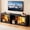 Black 65inch, variant on THAILE Black TV Stands for Living Room, Entertainment Center for TVs up to 75" with Glass Shelves & Carbon Fiber Finish