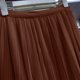 thumbnail image 2 of TaTaai Women Ribbed Mesh Pleated Skirt Ice Silk A-Line Flared Midi Skirt Ladies Spring Summer Daily Commute Office Wear Lightweight Breathable Non-See-Through Stylish Skirt Gift, 2 of 4