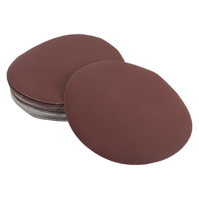 Discos de Lija Unique Bargains, 9" 400 Grano para Reparación Automotriz, Papel de Lija Redondo con Gancho y Bucle de Óxido de Aluminio, Base de Papel Roja, 30 Pcs