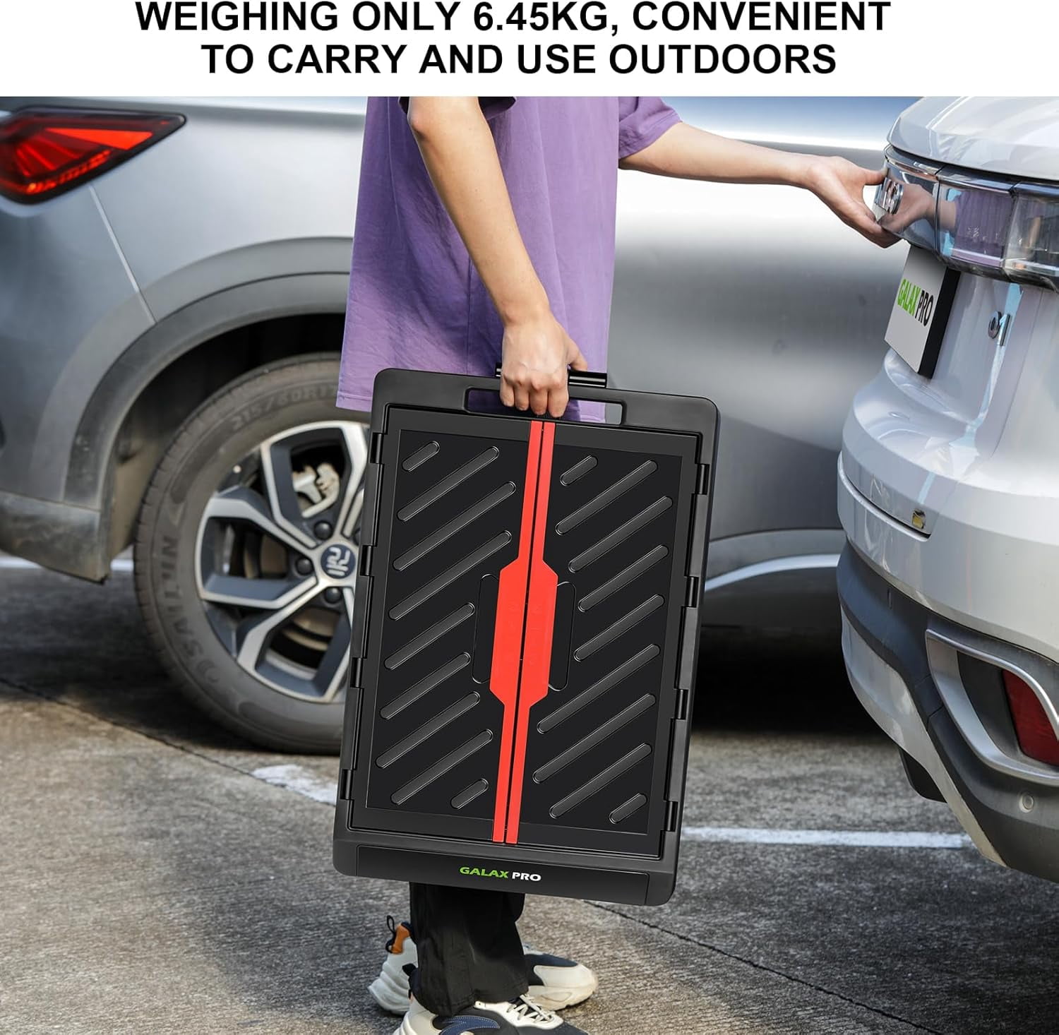 Foldable Utility Cart Heavy Duty Collapsible Hand Truck with Wheels for Grocery Shopping Picnic Package Delivery Compact Storage Sturdy Frame Easy Fold Design Home Use