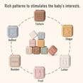 thumbnail image 3 of Baby Blocks YIVEKO, apilables, de silicona blanda, 8 unidades, delicadas, 3 of 7
