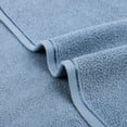 thumbnail image 4 of Unique Bargains 4 Pcs Soft Hand Towel Set Light Steel Blue/Grey 13" x 30"/13" x 29", 4 of 5