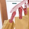 thumbnail image 5 of TanSiDing Windproof Underwear Socks Drying Rack with 8 Clips, 360 Swivel Hook, Multi-Function Laundry Hanger for Closet Storage, Travel, Bathroom, Balcony, Wardrobe Organizer, 5 of 8