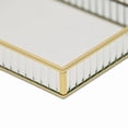 thumbnail image 6 of Veldra Gold Rectangular Fluted Glass Tray, 6 of 7