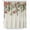 Beige, variant on Xipuska Christmas Snowflakes Shower Curtain - Water Repellent Fabric Shower Curtains Washable, Winter Poinsettia Xmas Balls Floral Leaf Decorative Cloth Bathroom Curtains Modern Bath Decor 72"x78"