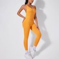 thumbnail image 2 of XEDZYT Workout Jumpsuits for Women Seamless Backless Gym Yoga Tank Top Leggings Romper Size M, 2 of 4